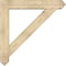 Ekena Millwork Traditional Arts and Crafts Rough Sawn Bracket w/ Offset Brace, Douglas Fir, 8"W x 46"D x 46"H BKT0806X46X46TRA03RDF - alternate 2